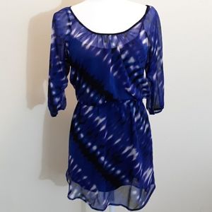 Express Sheer Dress Tiedye